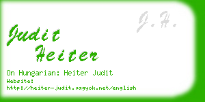 judit heiter business card